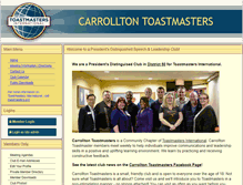 Tablet Screenshot of carrolltontm.toastmastersclubs.org