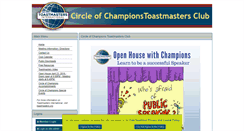 Desktop Screenshot of circlechampions.toastmastersclubs.org