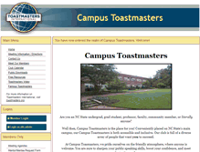 Tablet Screenshot of campus.toastmastersclubs.org