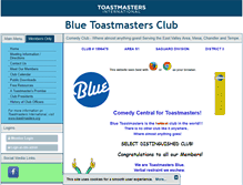 Tablet Screenshot of blue.toastmastersclubs.org