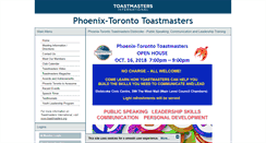 Desktop Screenshot of phoenixtoronto.toastmastersclubs.org