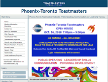 Tablet Screenshot of phoenixtoronto.toastmastersclubs.org