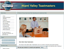 Tablet Screenshot of miamivalley.toastmastersclubs.org