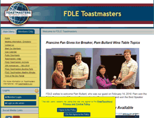Tablet Screenshot of fdle.toastmastersclubs.org