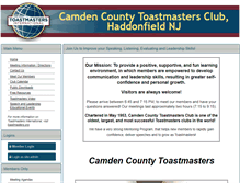 Tablet Screenshot of camdencounty.toastmastersclubs.org