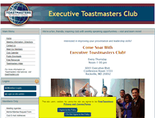 Tablet Screenshot of executive.toastmastersclubs.org