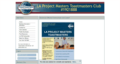 Desktop Screenshot of laprojectmasters.toastmastersclubs.org