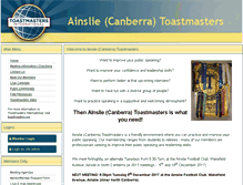 Tablet Screenshot of ainslie.toastmastersclubs.org