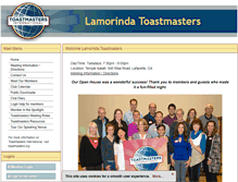 Tablet Screenshot of lamorinda.toastmastersclubs.org