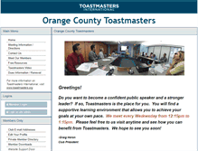 Tablet Screenshot of orangecountytoastmasters.toastmastersclubs.org