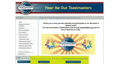 Desktop Screenshot of hearmeout.toastmastersclubs.org