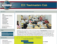 Tablet Screenshot of ecc.toastmastersclubs.org