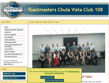 Tablet Screenshot of chulavista.toastmastersclubs.org