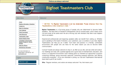 Desktop Screenshot of bigfoottoastmastersclub.toastmastersclubs.org