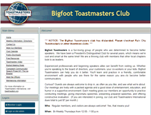 Tablet Screenshot of bigfoottoastmastersclub.toastmastersclubs.org