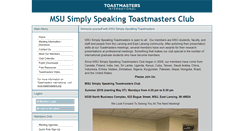 Desktop Screenshot of msusimplyspeaking.toastmastersclubs.org