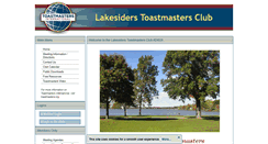 Desktop Screenshot of lakesiders.toastmastersclubs.org