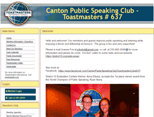 Tablet Screenshot of 637.toastmastersclubs.org