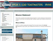 Tablet Screenshot of 1182876.toastmastersclubs.org