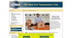 Desktop Screenshot of dcwestend.toastmastersclubs.org