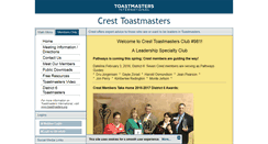 Desktop Screenshot of crest.toastmastersclubs.org