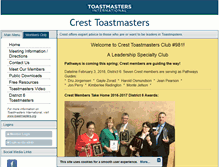 Tablet Screenshot of crest.toastmastersclubs.org