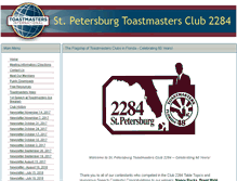 Tablet Screenshot of 2284.toastmastersclubs.org