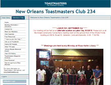 Tablet Screenshot of notoast234.toastmastersclubs.org