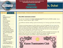 Tablet Screenshot of kanootm.toastmastersclubs.org