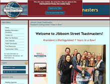 Tablet Screenshot of jibboomstreet.toastmastersclubs.org