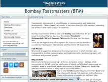 Tablet Screenshot of bombay.toastmastersclubs.org