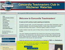 Tablet Screenshot of concordiaclub.toastmastersclubs.org