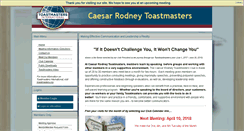 Desktop Screenshot of caesarrodney.toastmastersclubs.org