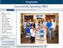 Tablet Screenshot of 5831.toastmastersclubs.org