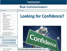 Tablet Screenshot of blues.toastmastersclubs.org