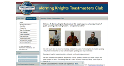 Desktop Screenshot of morningknights.toastmastersclubs.org