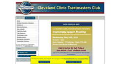 Desktop Screenshot of clevelandclinictoastmasters.toastmastersclubs.org