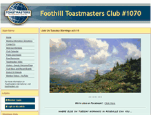 Tablet Screenshot of 1070.toastmastersclubs.org