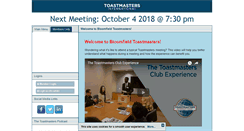 Desktop Screenshot of bloomfieldtoastmasters.toastmastersclubs.org