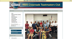 Desktop Screenshot of 9505crossroads.toastmastersclubs.org