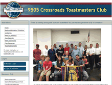 Tablet Screenshot of 9505crossroads.toastmastersclubs.org