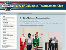 Tablet Screenshot of cbus.toastmastersclubs.org