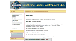 Desktop Screenshot of lunchtimetalkers.toastmastersclubs.org