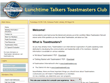 Tablet Screenshot of lunchtimetalkers.toastmastersclubs.org