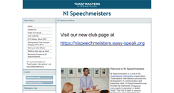 Desktop Screenshot of nispeechmeisters.toastmastersclubs.org