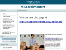 Tablet Screenshot of nispeechmeisters.toastmastersclubs.org