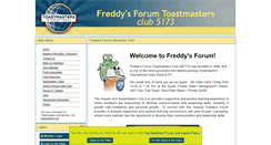 Desktop Screenshot of freddysforum.toastmastersclubs.org
