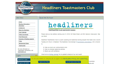 Desktop Screenshot of headliners.toastmastersclubs.org