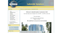 Desktop Screenshot of lakesidespeakers.toastmastersclubs.org