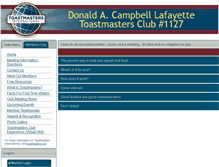 Tablet Screenshot of 1127.toastmastersclubs.org